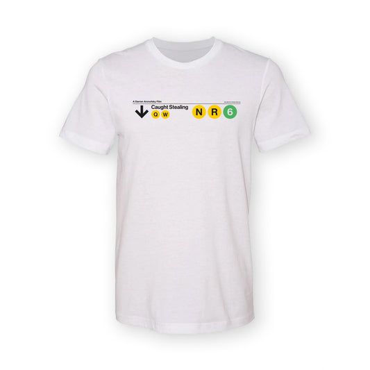 Caught Stealing White Subway Unisex Tee