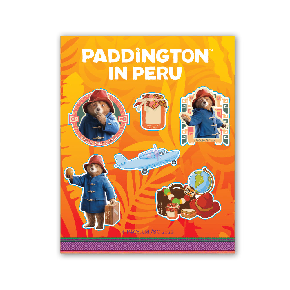 Paddington in Peru Travel Sticker Sheet