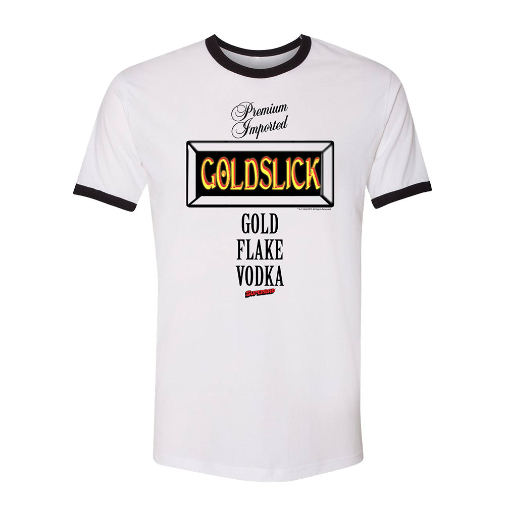 Superbad Gold Slick Ringer Tee