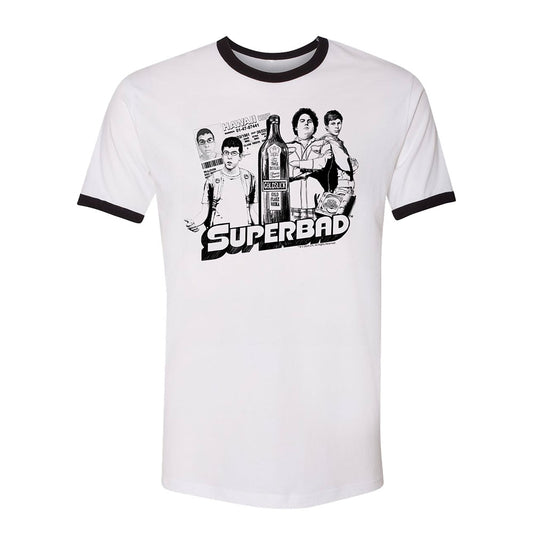 Superbad Character Illustration Ringer Tee