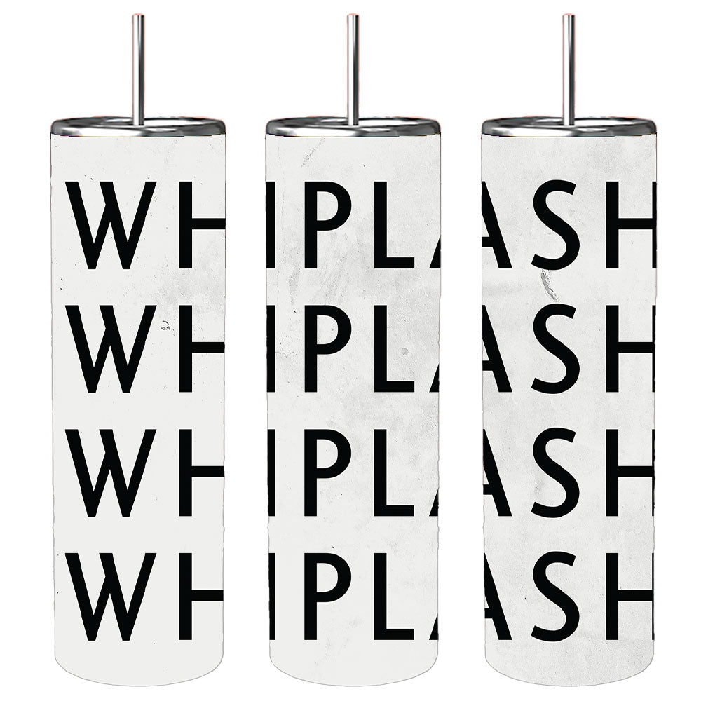 Whiplash White Logo Tumbler