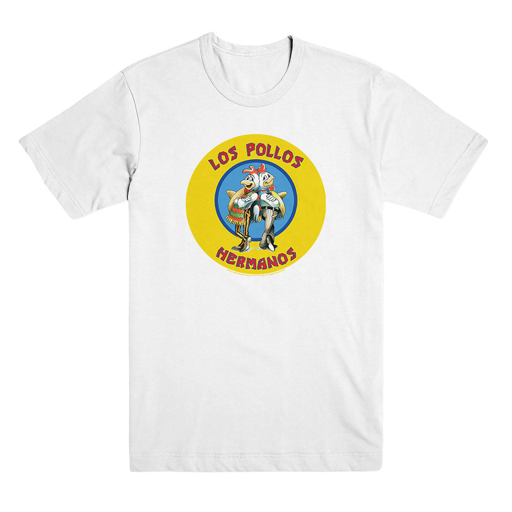 Los Pollos Hermanos Unisex White Tee from Breaking Bad