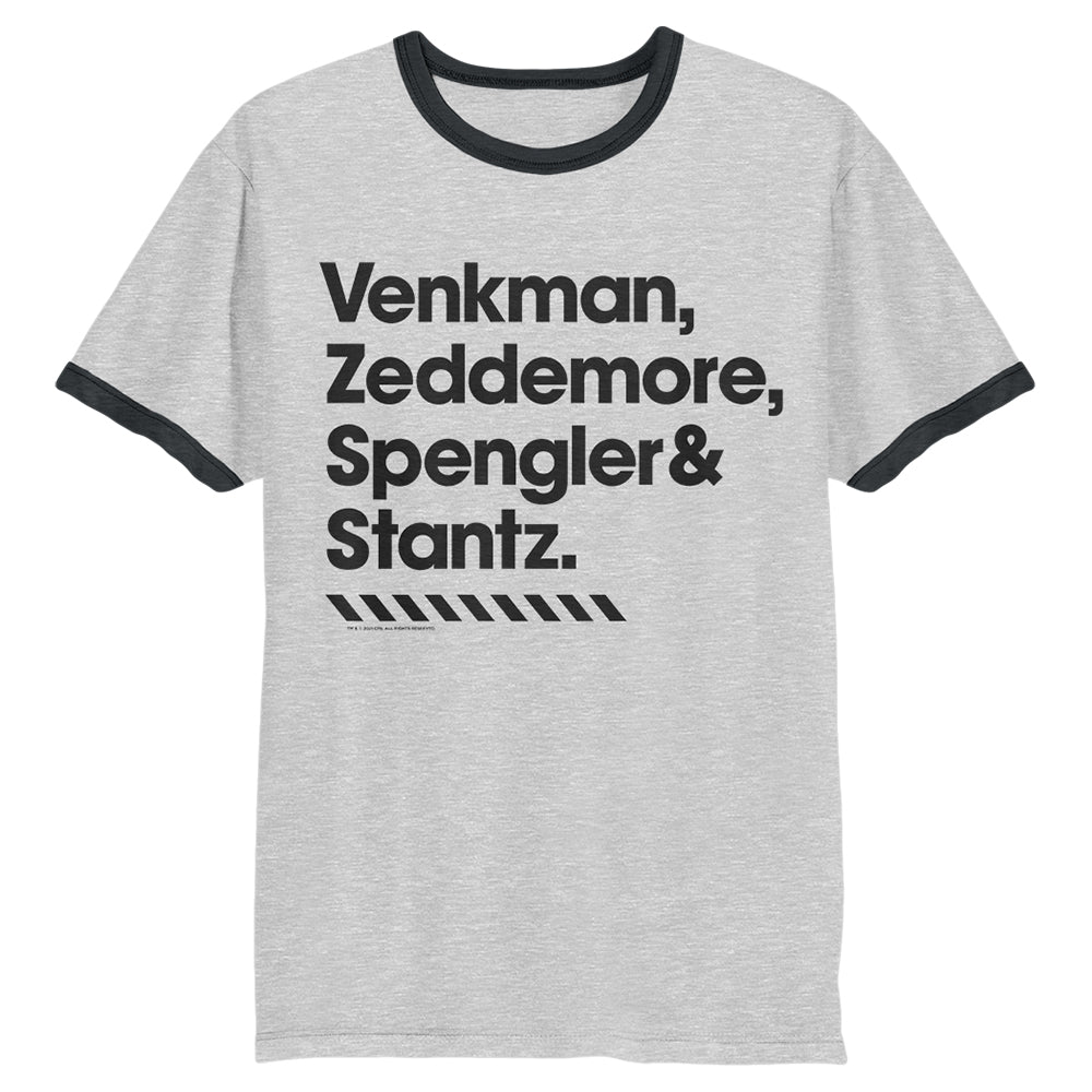 Ghostbusters Afterlife Names Unisex Gray Ringer Tee – Sony Pictures