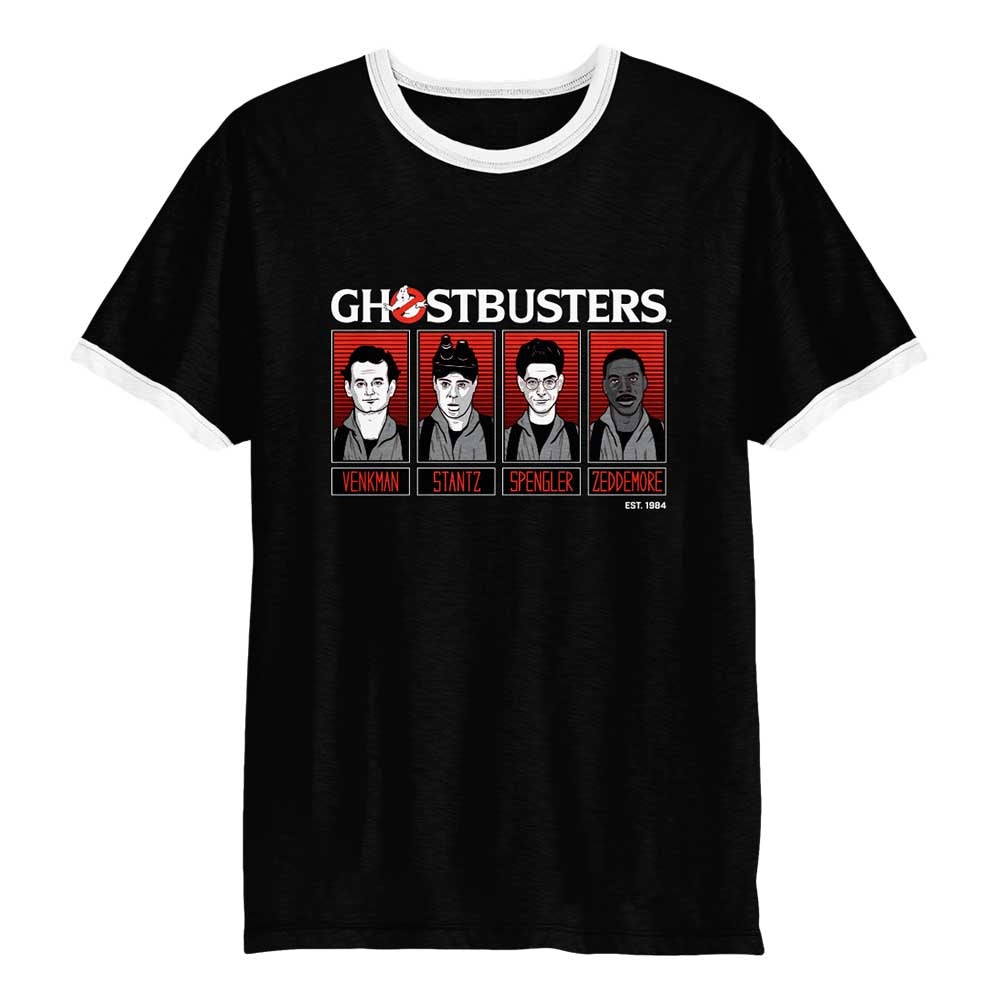 Ghostbusters Crew Black Ringer Tee – Sony Pictures