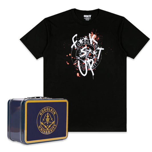 Gen V Godolkin Tumbler + Jitterbean Tee Bundle