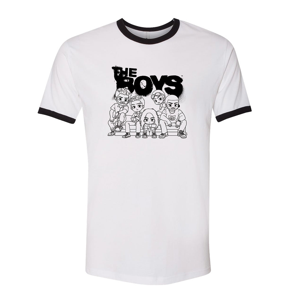 The Boys Chibi Couch Ringer Tee