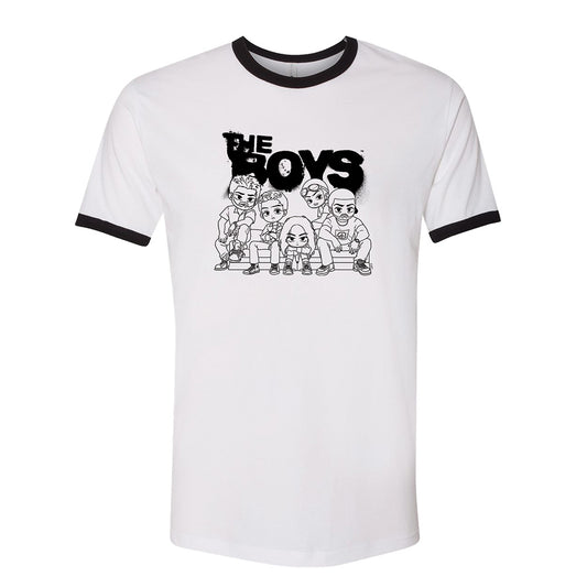 The Boys Chibi Couch Ringer Tee