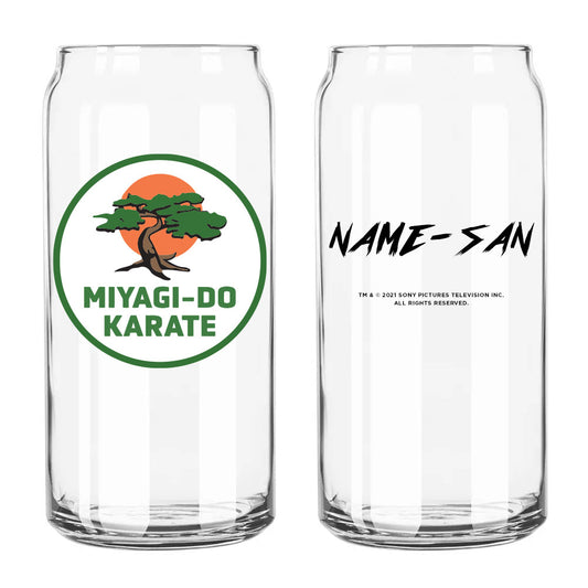 Miyagi-Do Karate Personalized Beer Can Glass from Cobra Kai