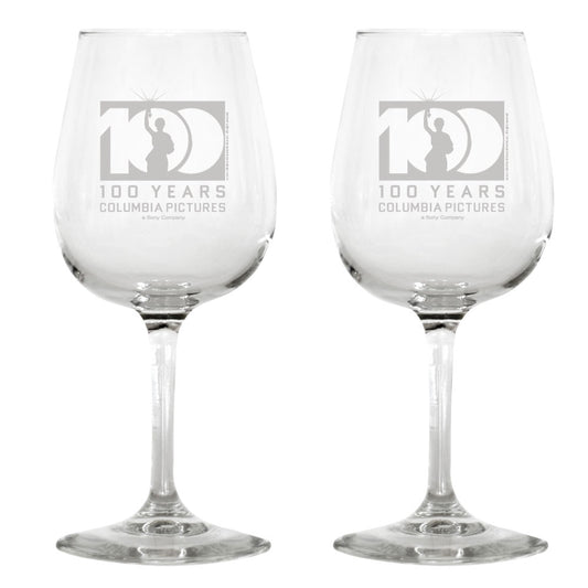 Columbia Pictures 100th Anniversary Wine Glass